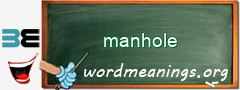 WordMeaning blackboard for manhole